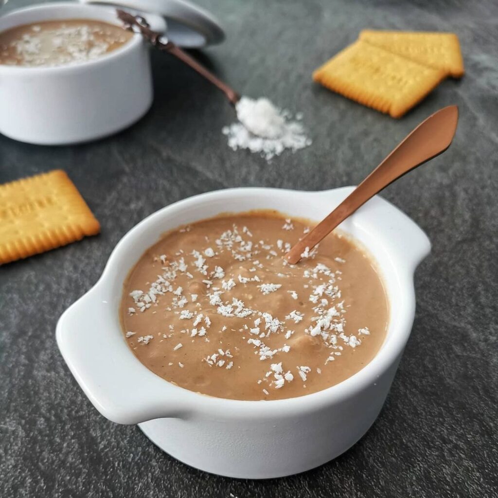 Crèmes praliné coco à la multi-délices ou à la casserole avec version sans œufs et vegan