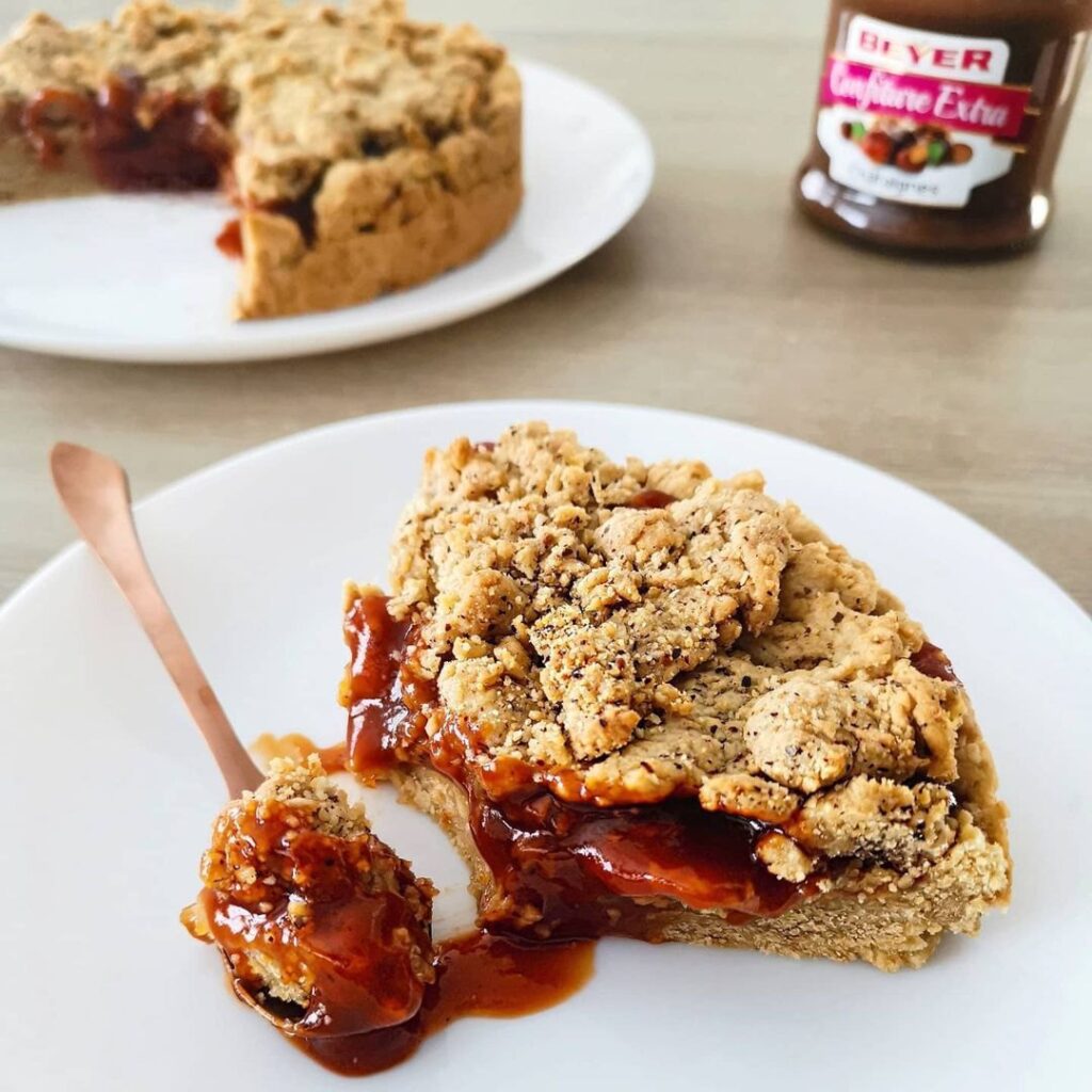 Tarte sbriciolata à la confiture d&rsquo;églantine