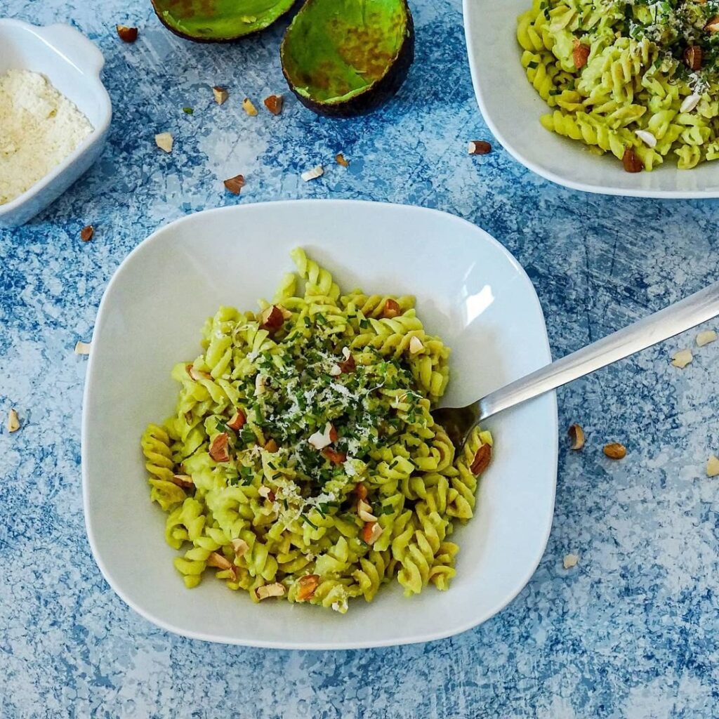 Pâtes à la crème d&rsquo;avocat