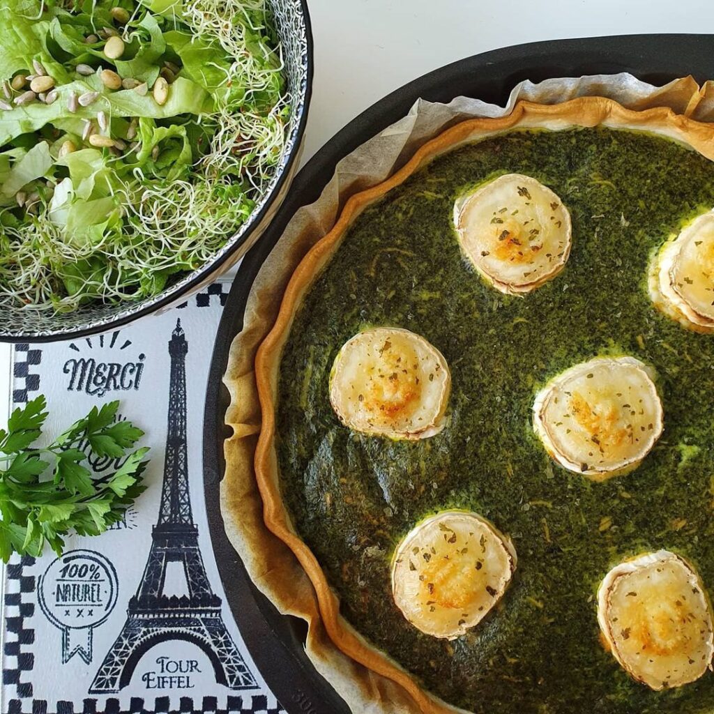 Tarte cresson chèvre