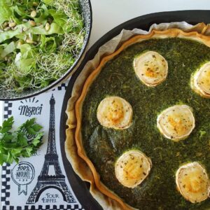Tarte cresson chèvre