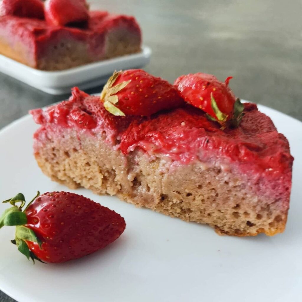 Fondant fraises amandes et farine de sarrasin