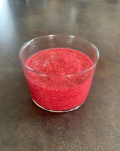 Mousse aux framboises allégée
