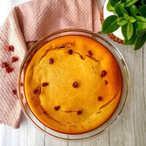 Pudding amandes cranberries