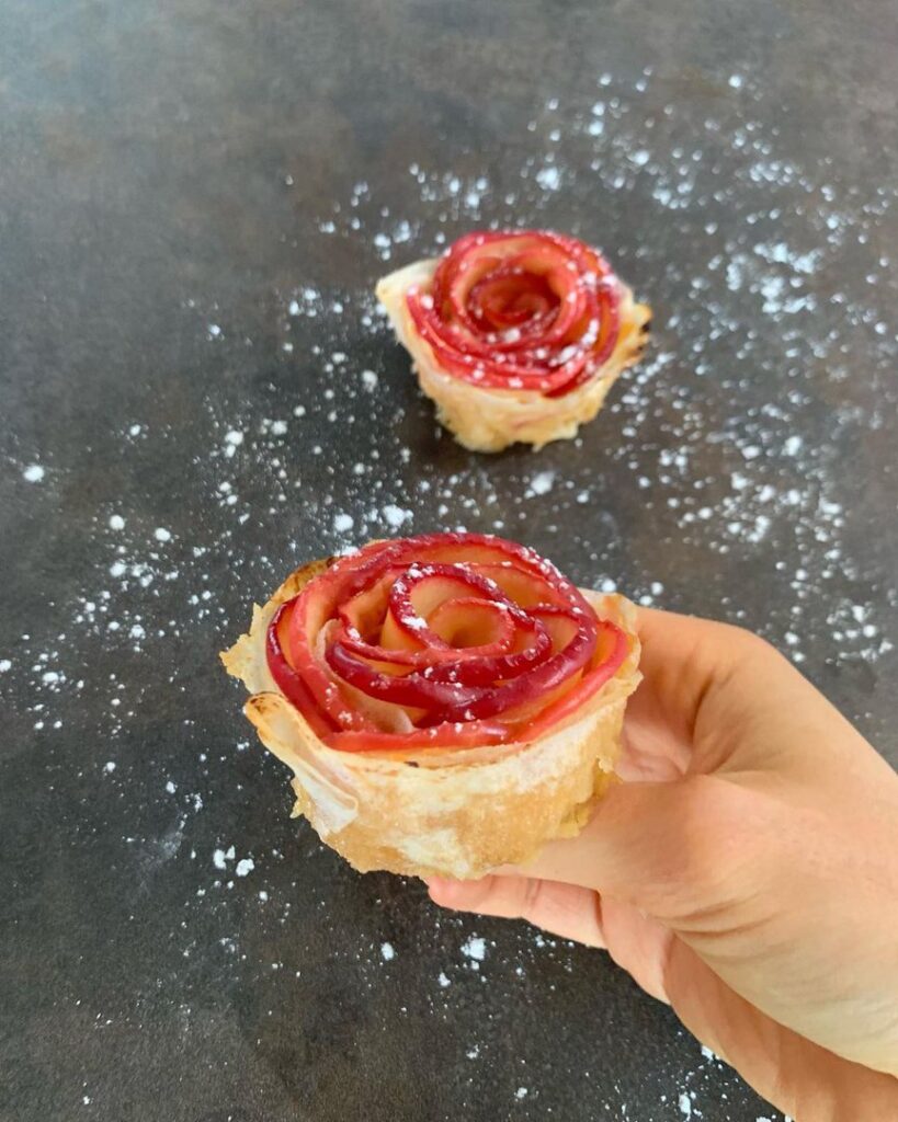 Fleur de pommes en feuilles de brick