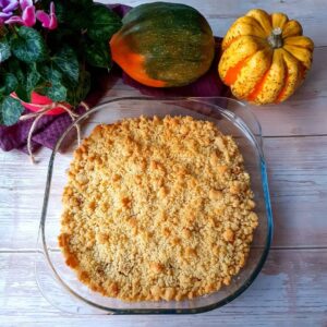 Crumble butternut quinoa au parmesan