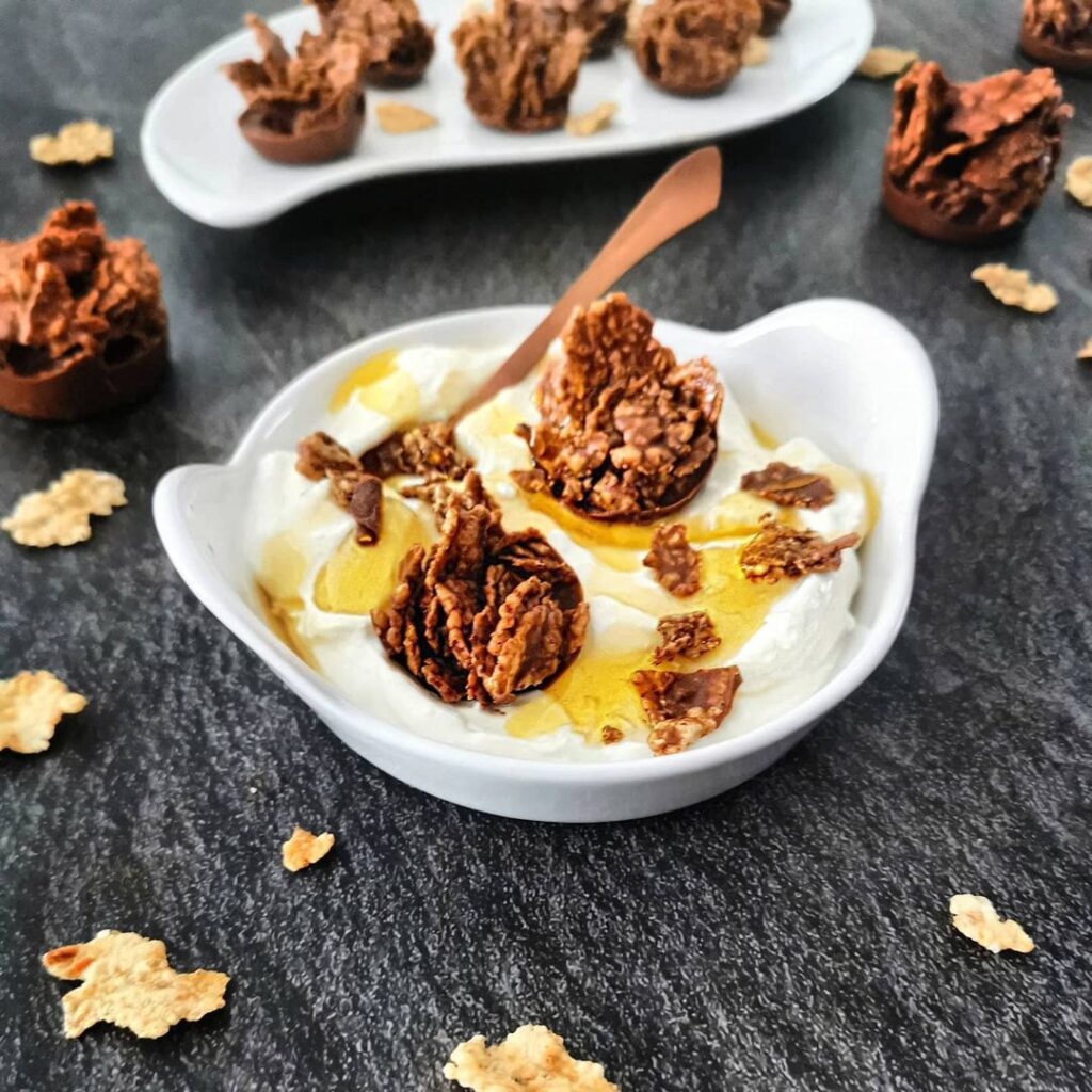 Fromage blanc aux roses des sables