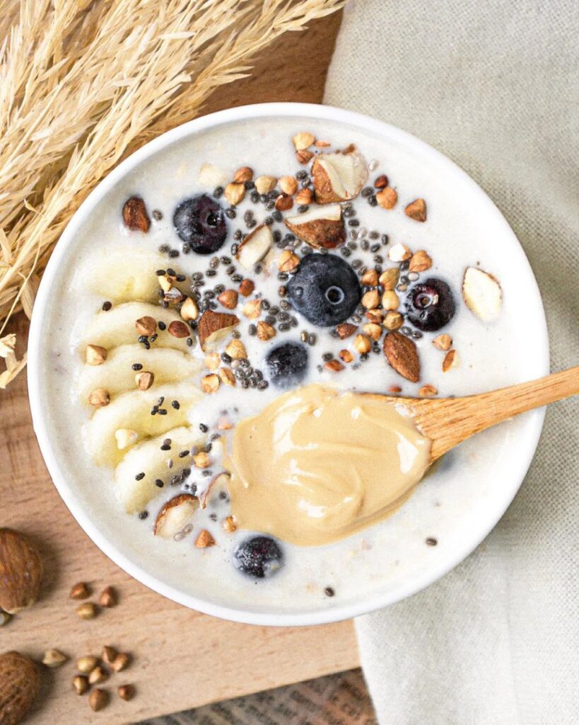 Overnight oats amande et vanille