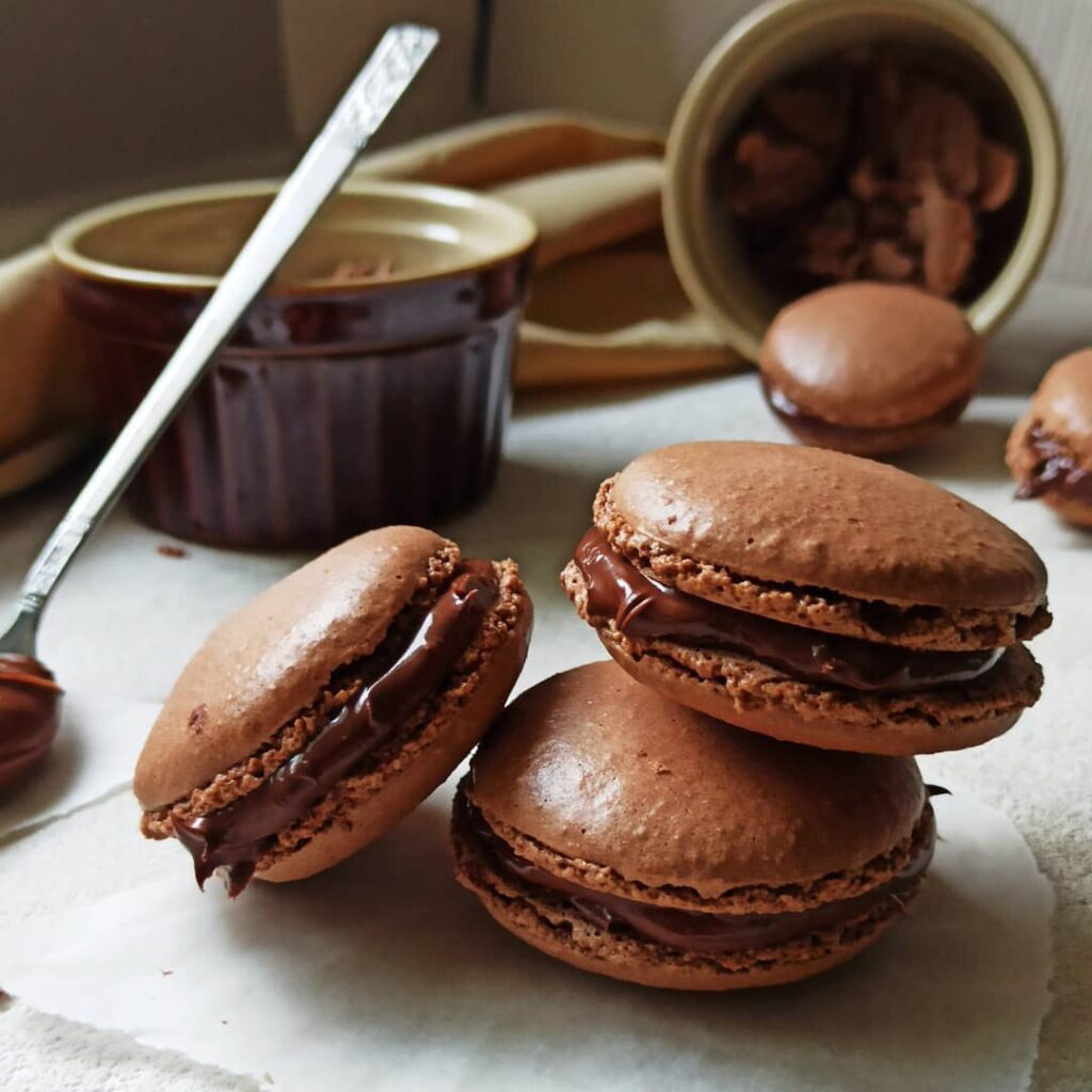 Macarons au chocolat