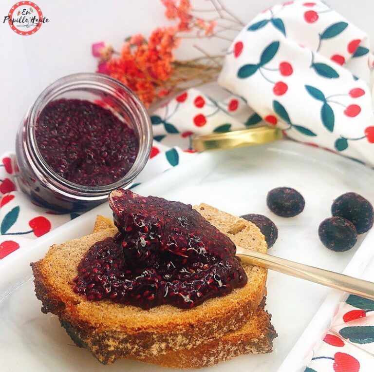 Confiture de chia aux myrtilles Confiture de chia aux myrtilles