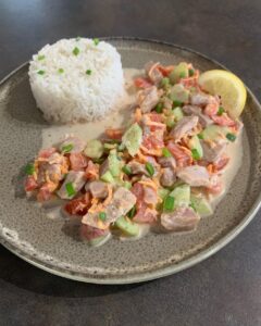 Salade de poisson au lait de coco
