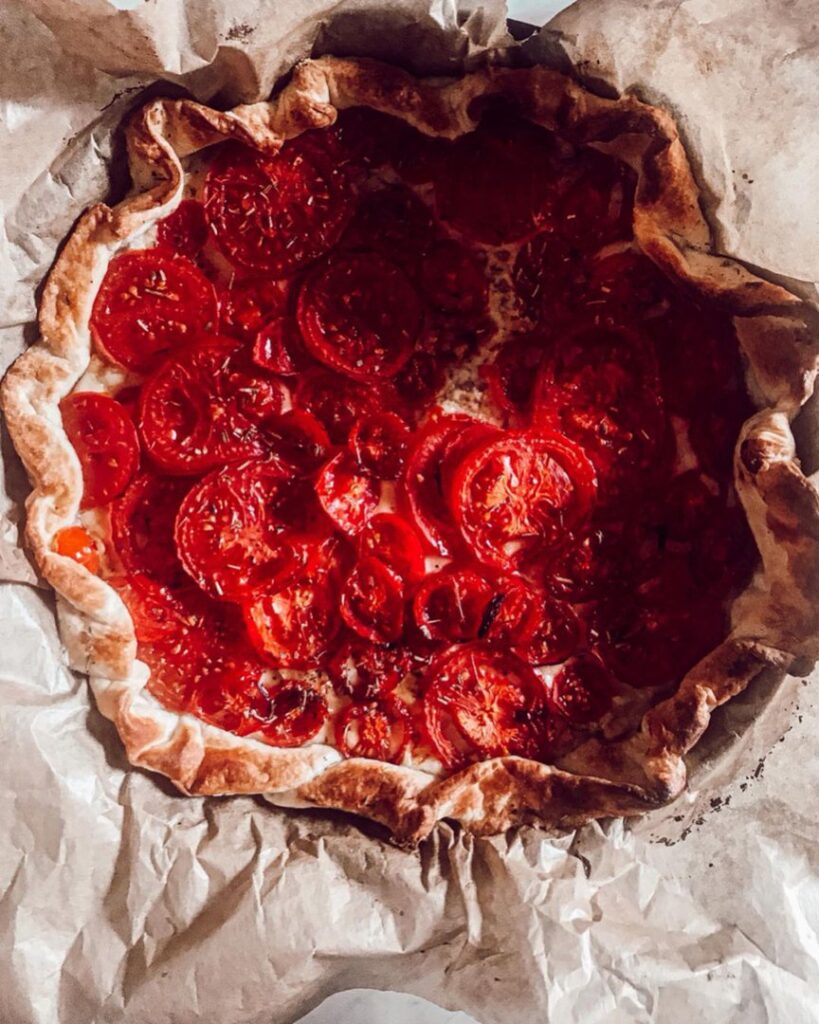 Tarte aux fraises rustique