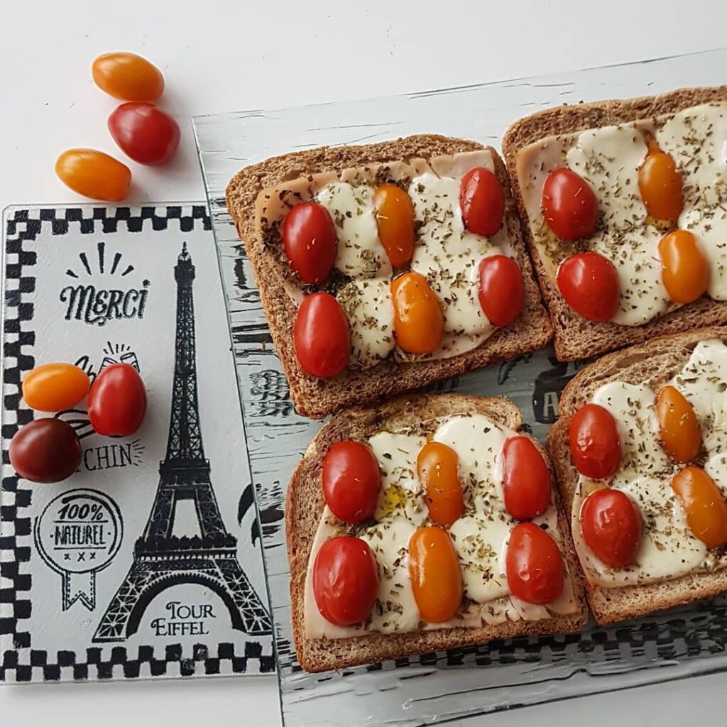 Tartines tomates mozzarella