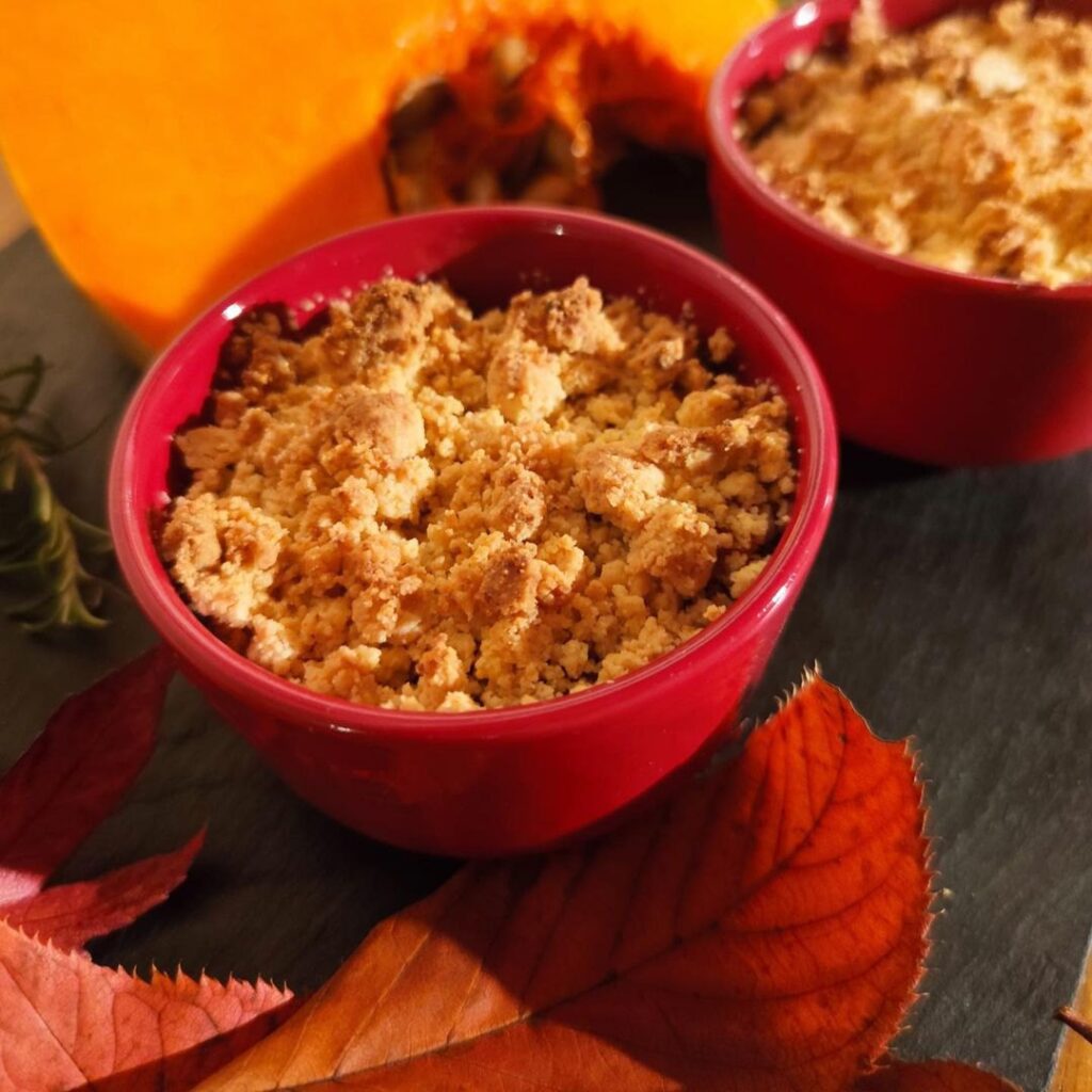 Crumble potiron au parmesan