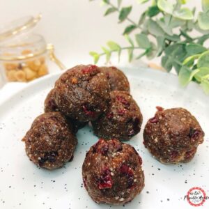 Energy balls aux cranberries