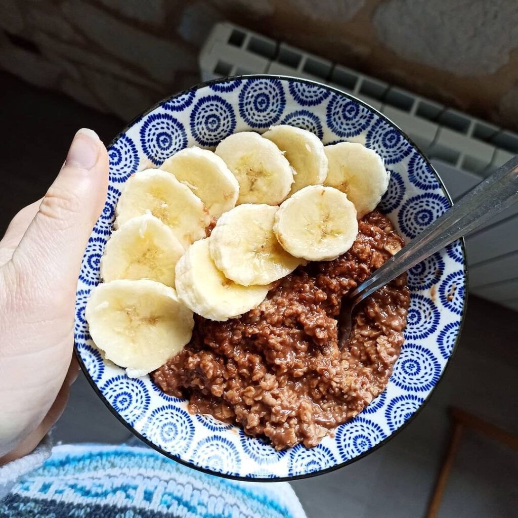 Porridge banane cacao