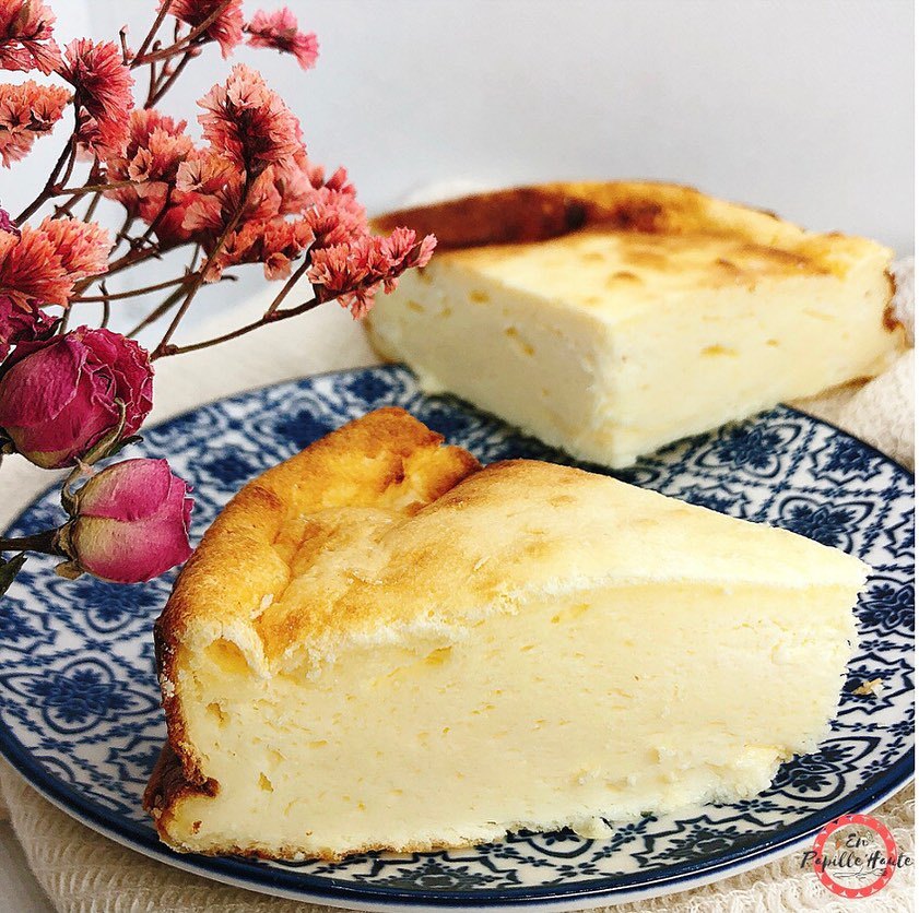 Gâteau au fromage blanc et vanille