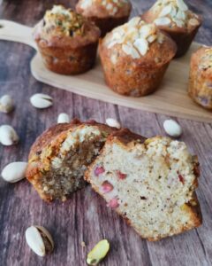 Muffins grenades et pistaches