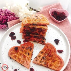 Gaufres aux cranberries