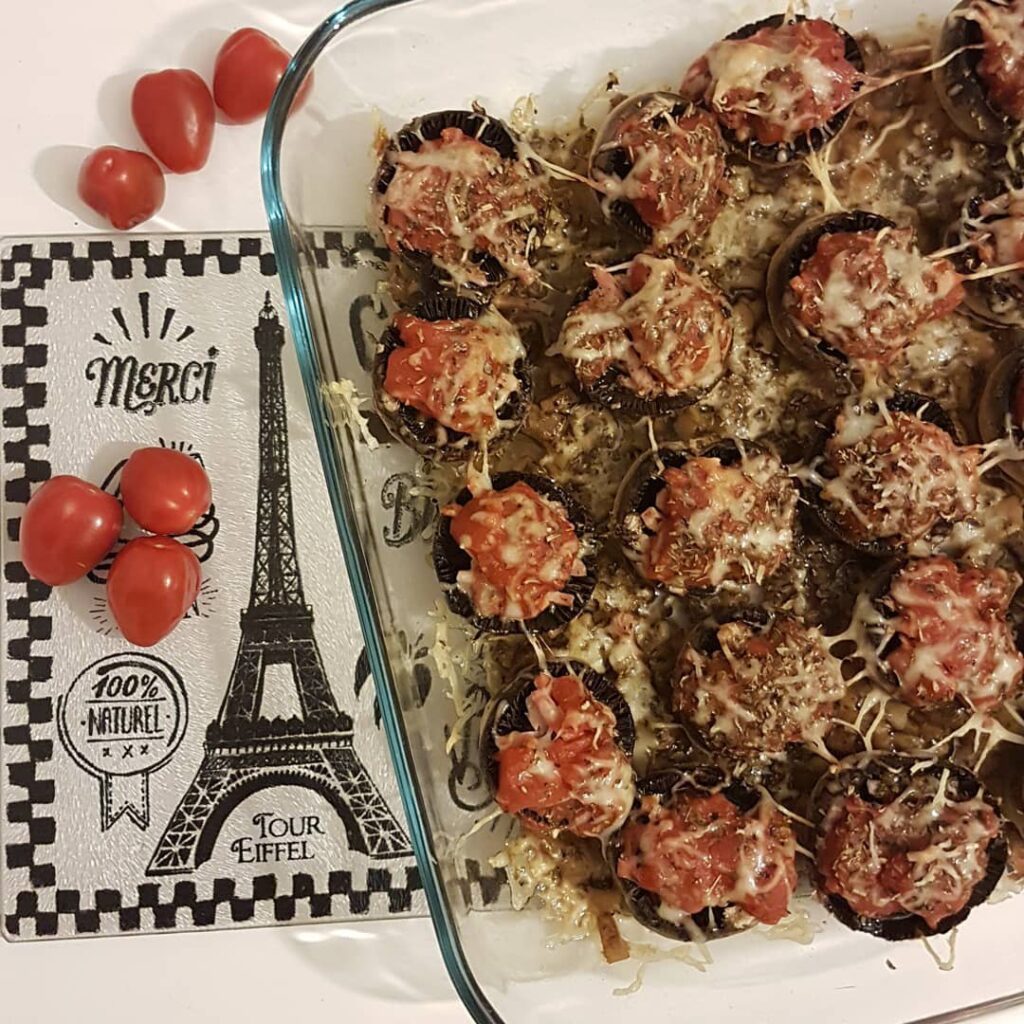 Champignons farcis maison
