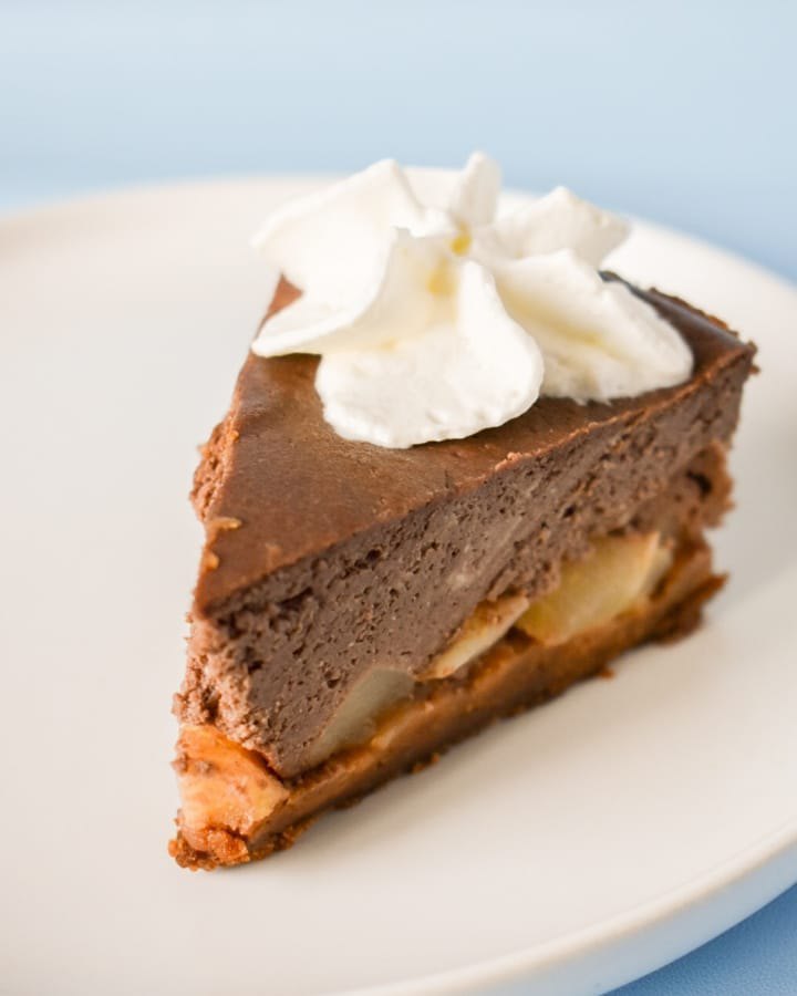 Cheesecake poires chocolat