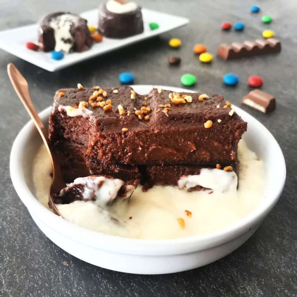 Pudding chocolat praliné aux restes de gâteaux