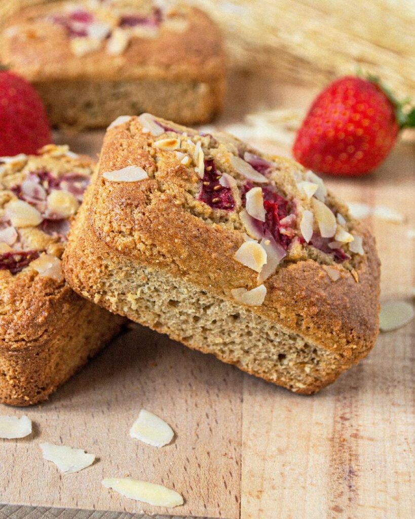 Mini moelleux amandes et fraises