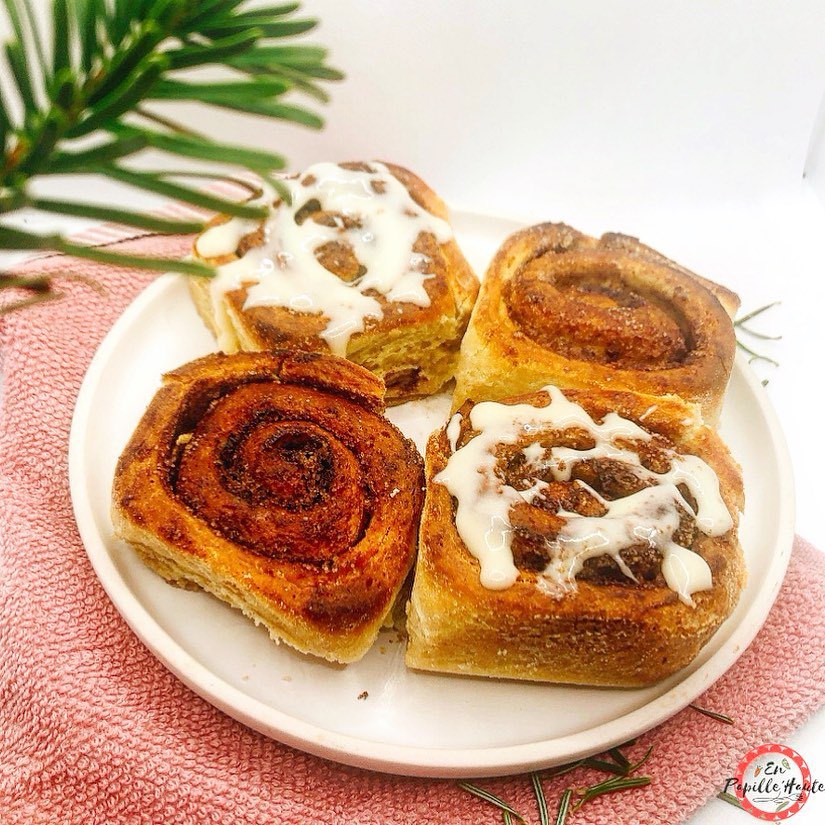 Cinnamon rolls et glaçage