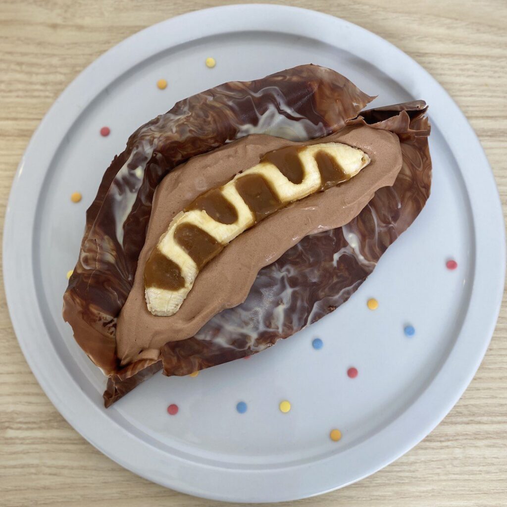 Nuvola soffice alla banana e cioccolato