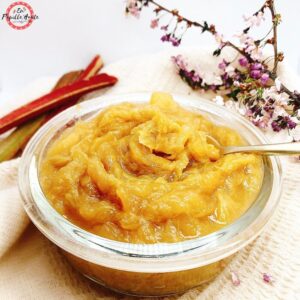 Compotée de pomme, rhubarbe et miel