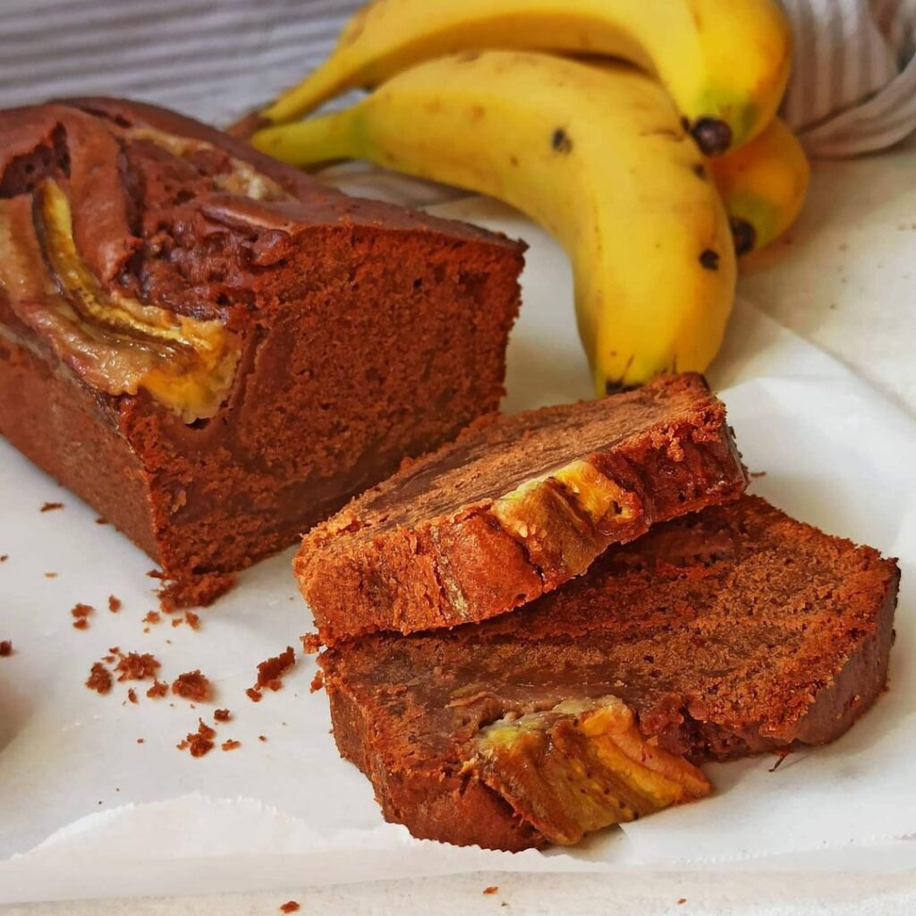 Cake chocolat et bananes caramélisées