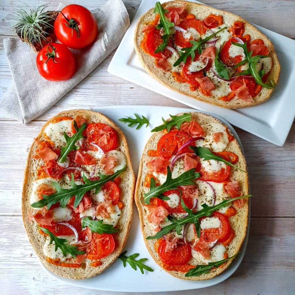 Bruschetta tomates mozza