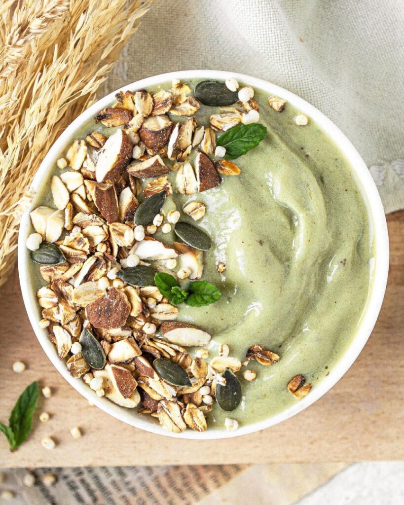 Nicecream matcha et granola