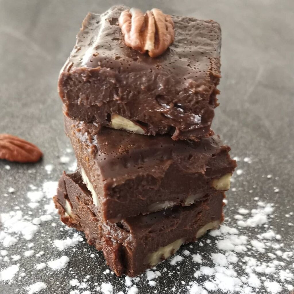 Brownie extra fondant lait concentré et noix de pécan