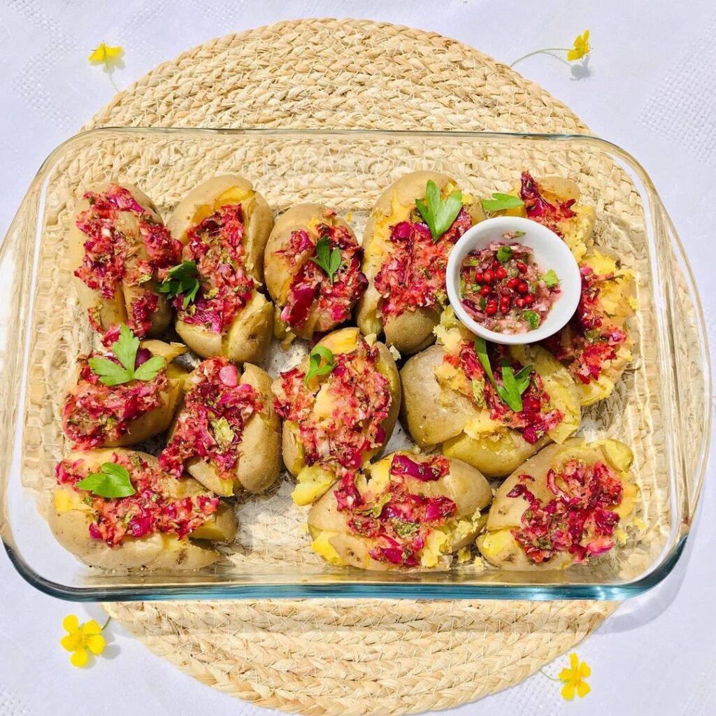 Pommes de terres sauce chimichurri revisitée