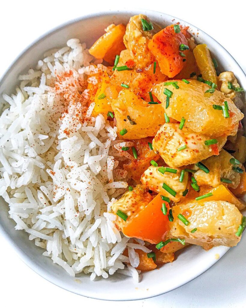 Riz au poulet et à l&rsquo;ananas