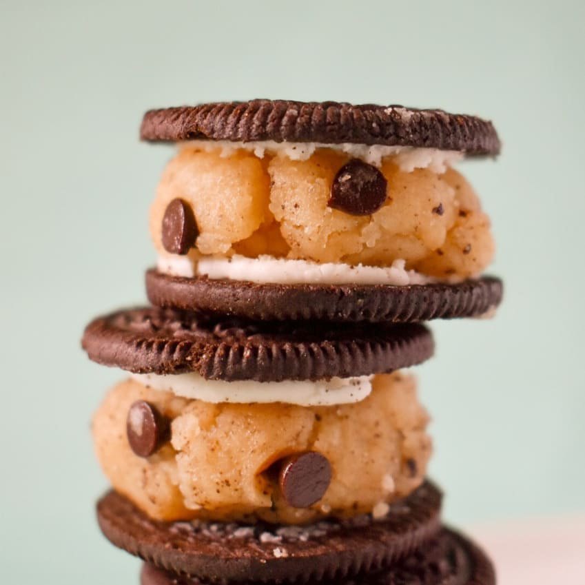 Cookie dough sandwiches