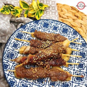 Yakitori au bœuf et fromage