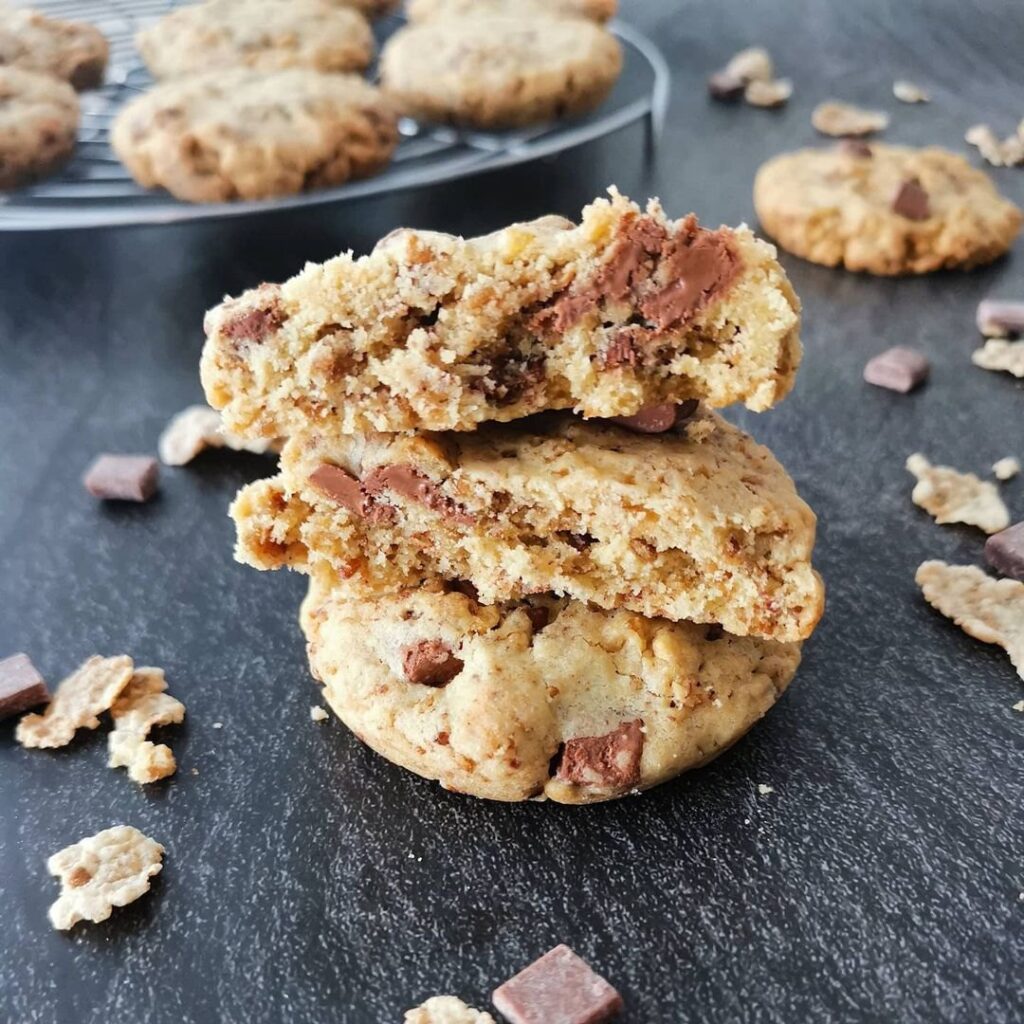 Cookies corn flakes et pépites de chocolat