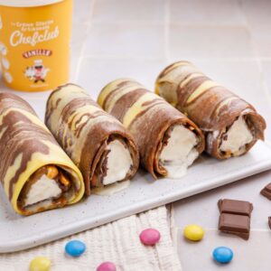 Crêpe marbrée glacée
