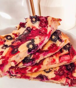 Clafoutis aux frutis rouges