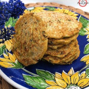 Galette de quinoa au chèvre et courgette