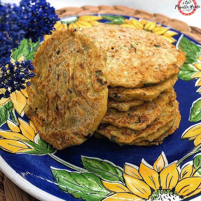 Galette de quinoa au chèvre et courgette