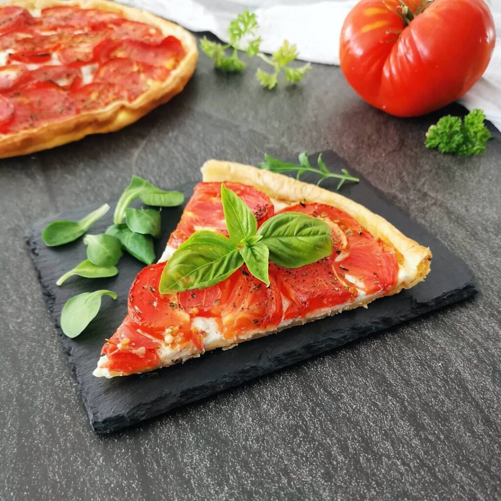Tarte feuilletée tomates et ricotta