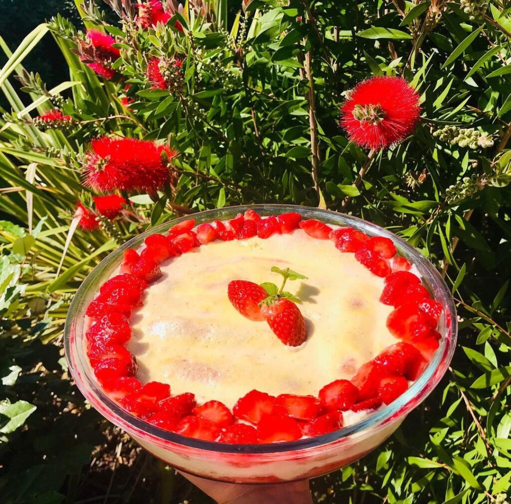 Tiramisu aux morceaux de fraises