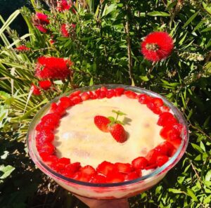 Tiramisu aux morceaux de fraises