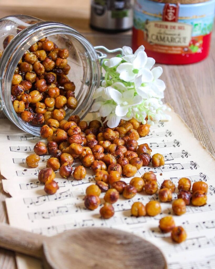 Pois chiches grillés très sympa