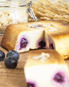 Flan aux myrtilles
