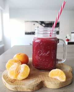 Petit jus detox betterave mandarine pommes