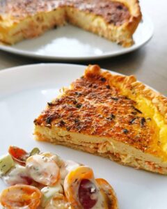Quiche saumon fumé maison